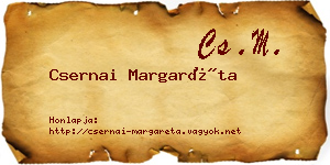 Csernai Margaréta névjegykártya